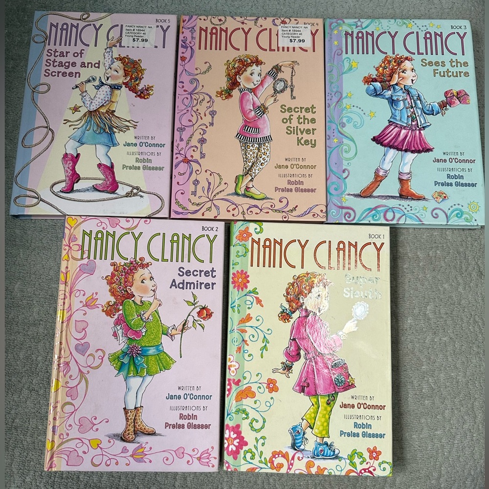 Nancy Clancy Children's Book Set hardcovers 1-5